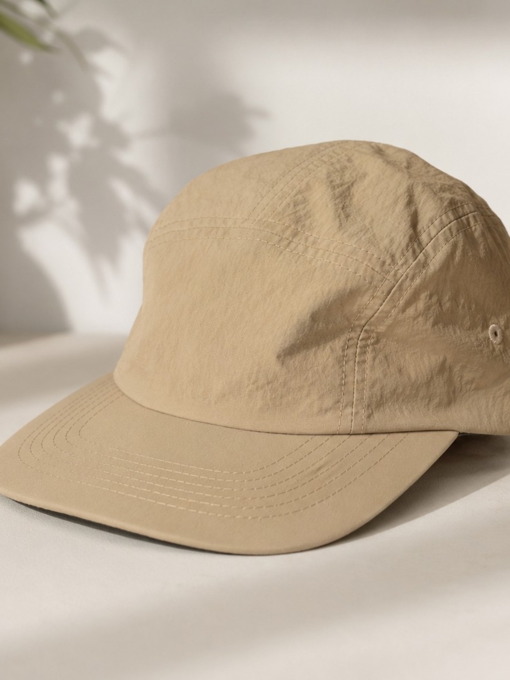 OAK + FORT Dusty Beige Nylon Cap